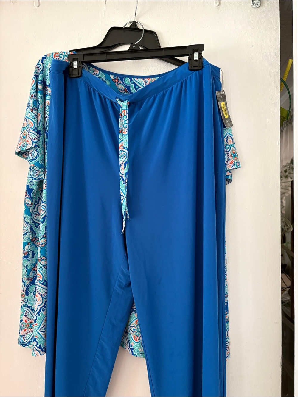 Blue Silky Soft Women’s Short Sleeve PJ Set- Nottibianche NWOT - Picture 10 of 10